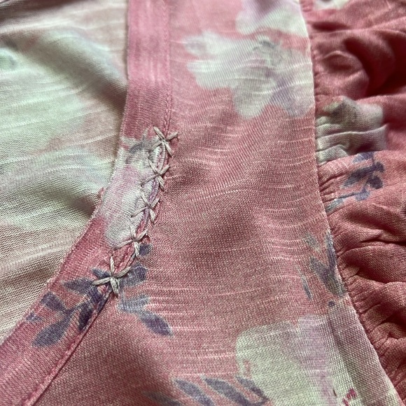 LoveShackFancy Silvine Top in Baby Pink Clouds - Picture 6 of 7